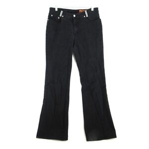 Lawman Western Slim Fit Womens Jeans Rhinestone Studded Pockets Black Size 11‎